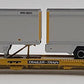 Athearn 92628 HO Trailer Train 85' Flat Car w/2- 40' Trailer #474668 LN/Box