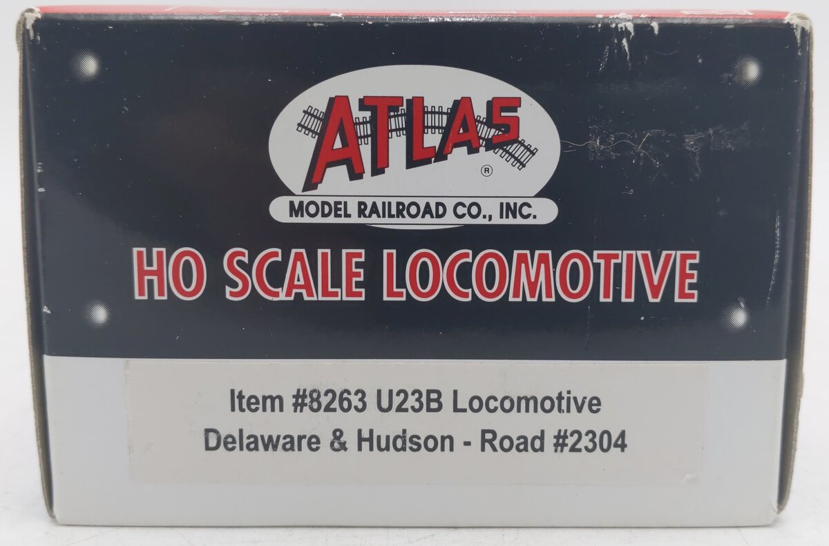 Atlas 8263 HO Scale Delaware & Hudson U23B Diesel Locomotive #2304 EX/Box