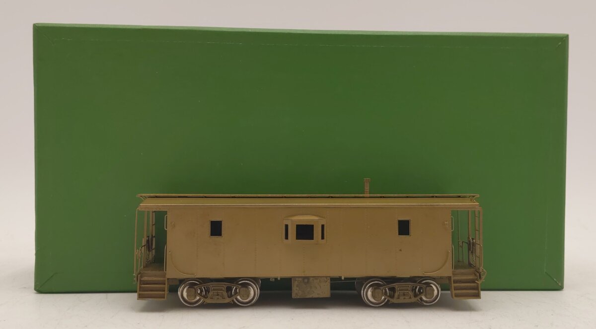 Overland OMI-1136 HO Scale BRASS CSS&SB B-W 29ft Steel Caboose Car EX/Box