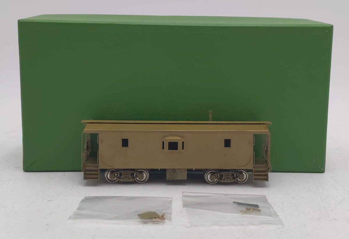 Overland OMI-1136 HO Scale BRASS CSS&SB B-W 29ft Steel Caboose Car EX/Box
