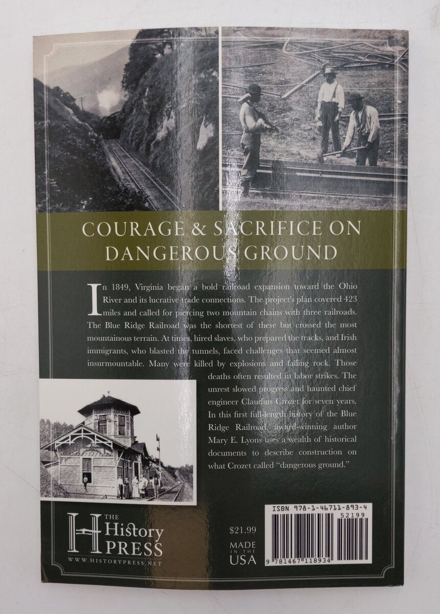 The Virginia Blue Ridge Railroad Paperback Book By Mary E Lyons VG