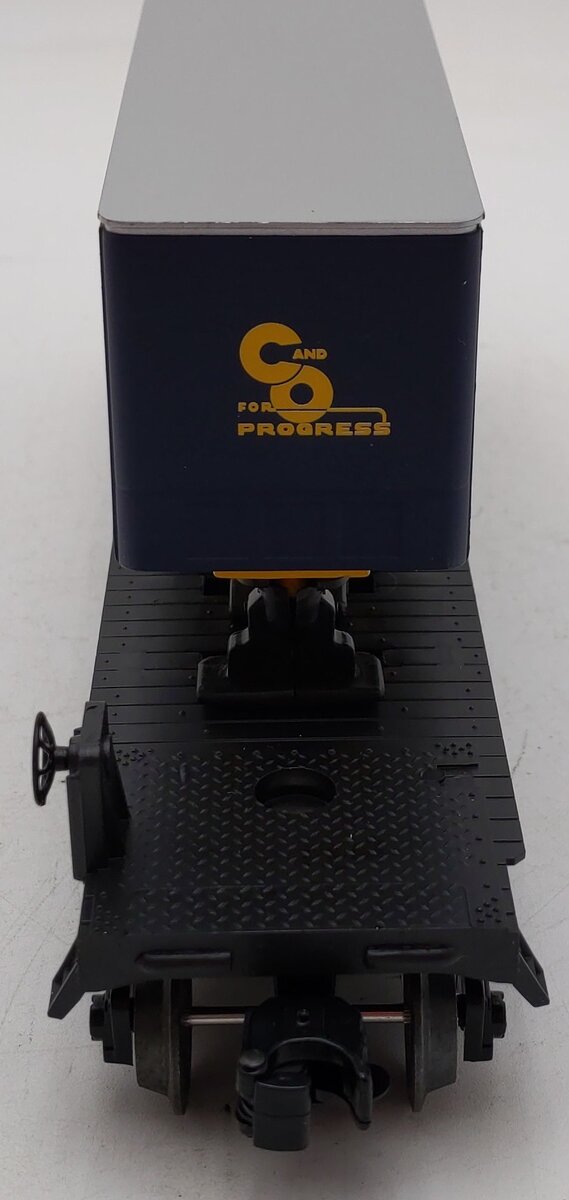 Lionel 6-16922 O Gauge Chesapeake & Ohio Flatcar with Trailer #16922 EX/Box