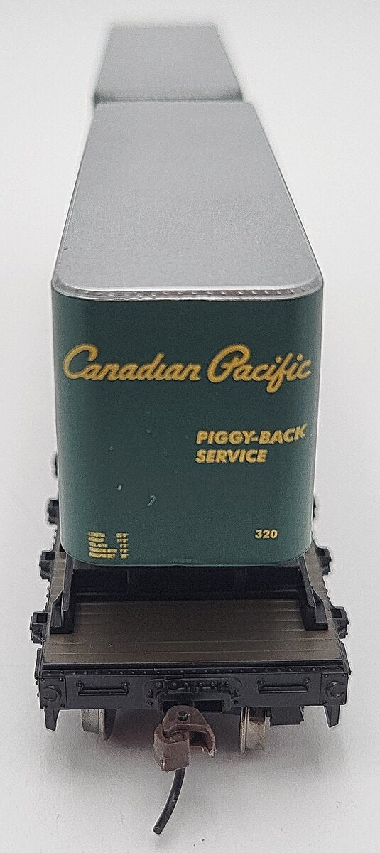 Athearn 92385 HO Canadian Pacific 50' Flat With Two 25' Trailers CP #503201 LN/Box
