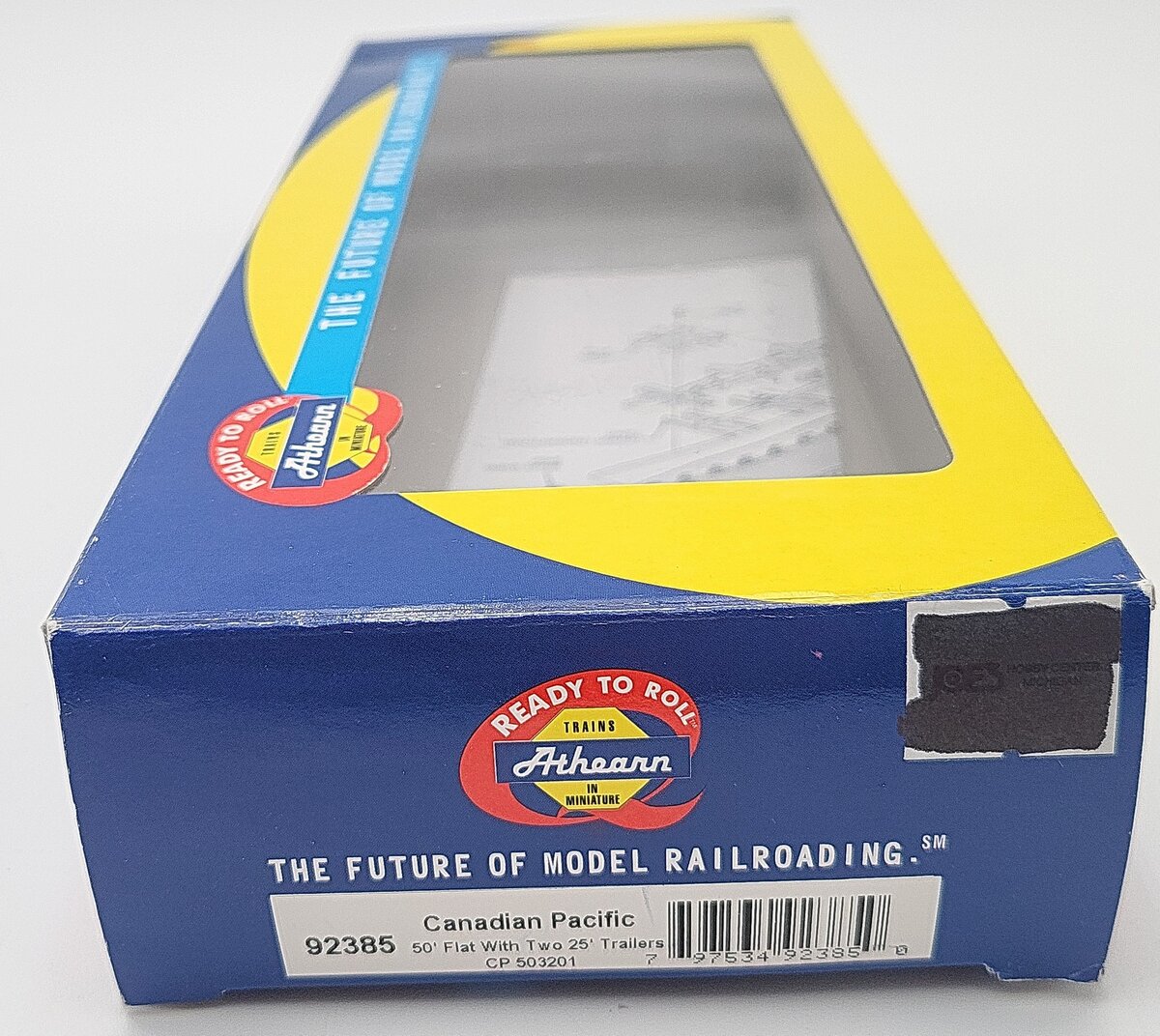 Athearn 92385 HO Canadian Pacific 50' Flat With Two 25' Trailers CP #503201 LN/Box