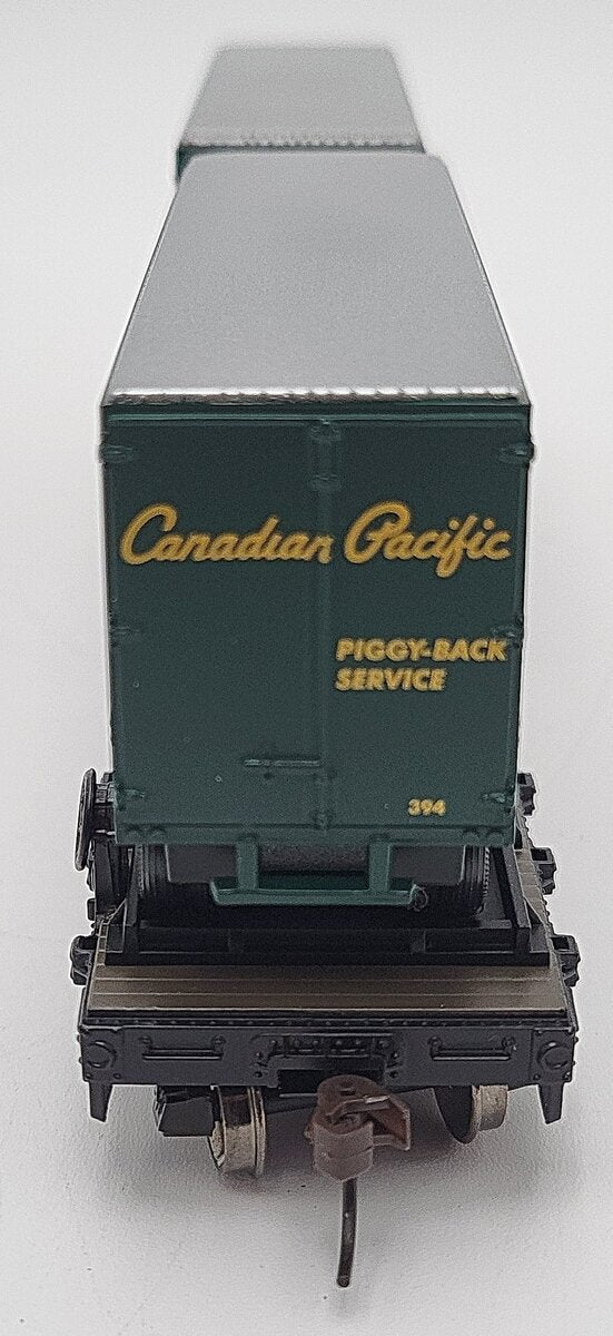 Athearn 92385 HO Canadian Pacific 50' Flat With Two 25' Trailers CP #503201 LN/Box