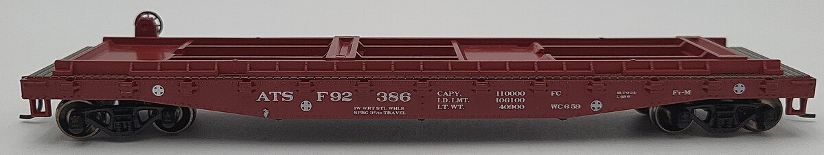 Athearn 96352 HO Santa Fe RTR 50' Flat Car with 2 25' Trailers #92386 EX/Box