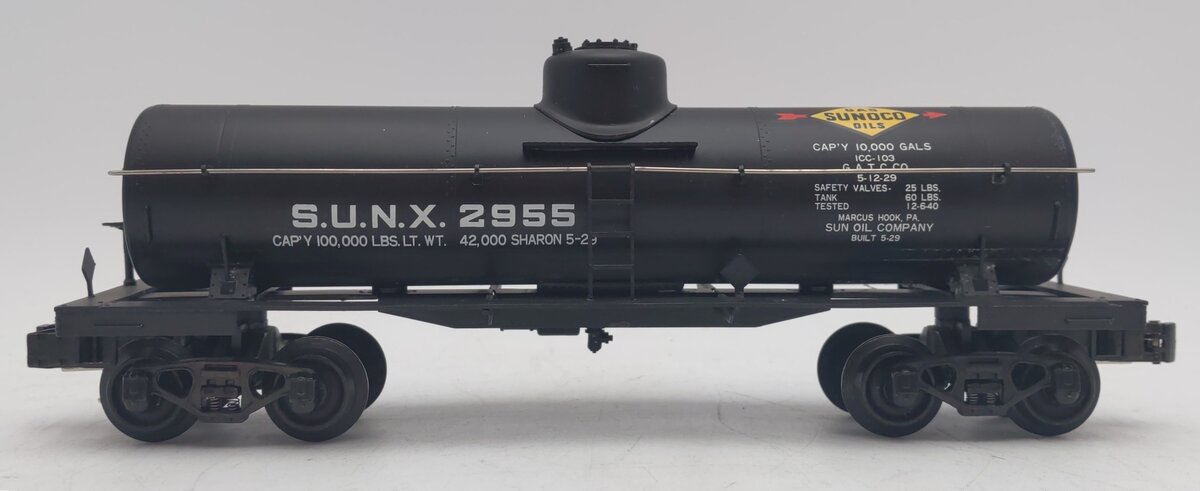 Williams 2955 O Brass Sunoco Tank Car #2955 EX