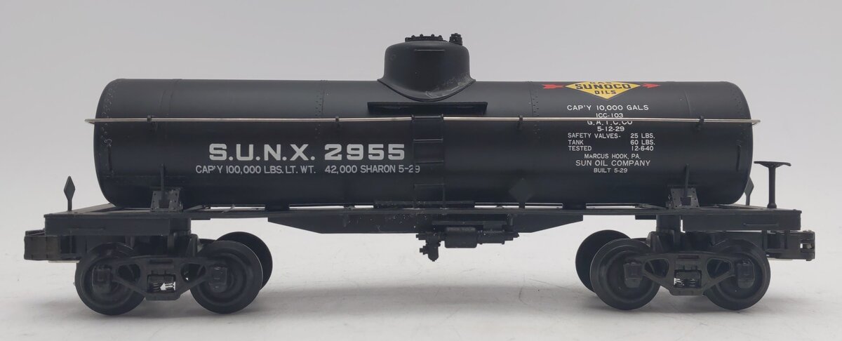 Williams 2955 O Brass Sunoco Tank Car #2955 EX