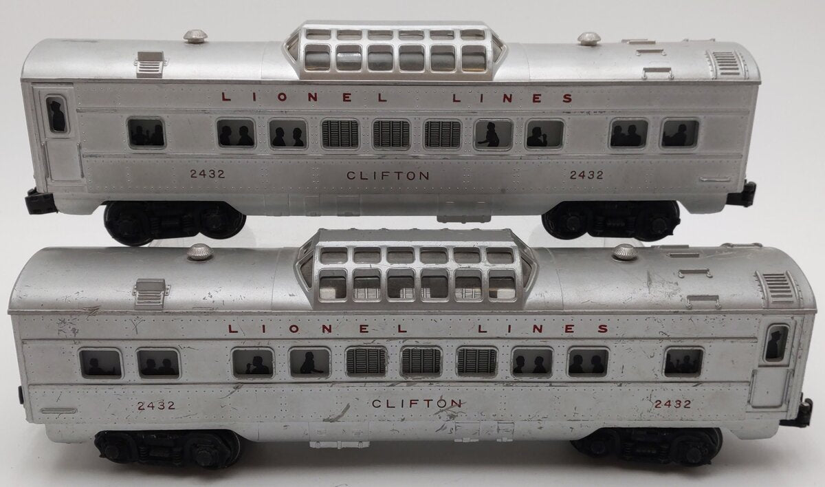 Lionel 2432 Vintage O Lionel Lines Clifton Illuminated Dome Cars [2]