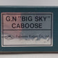 Fujiyama HO Scale BRASS BN Caboose - Custom Painted VG/Box