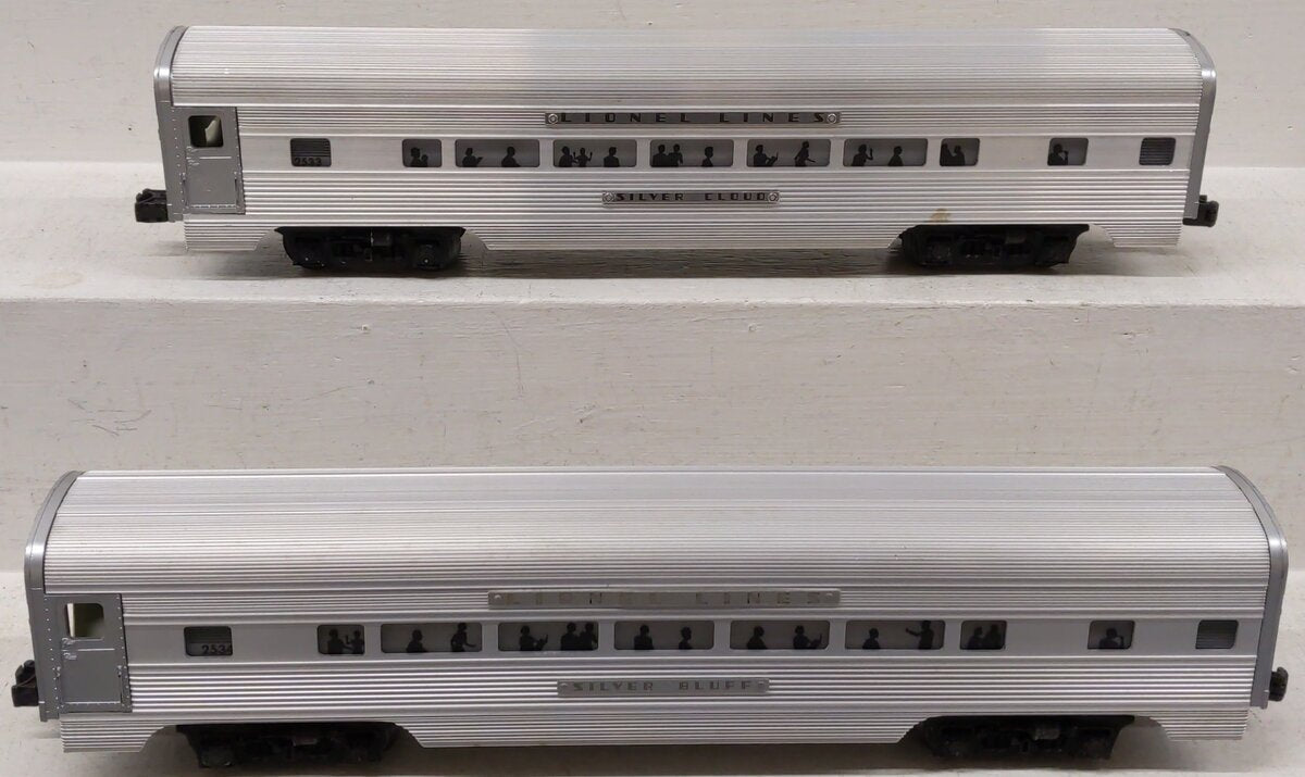 Lionel Vintage O Lionel Lines Aluminum Pullman Cars 2533, 2534 [2] VG/Box