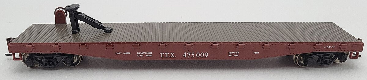 Athearn 72462 HO Scale Trailer Train #475009 50' Flatcar With 40' Trailer VG/Box