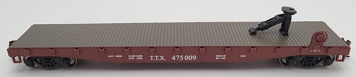 Athearn 72462 HO Scale Trailer Train #475009 50' Flatcar With 40' Trailer VG/Box