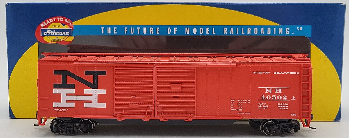 Athearn 92431 HO Scale New Haven 50' Double Door Box Car #40502 LN/Box