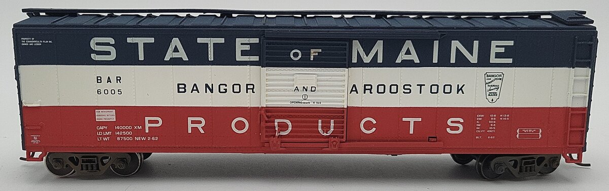 Athearn 7073 HO Scale BAR 50' Single Door Boxcar #6005 EX