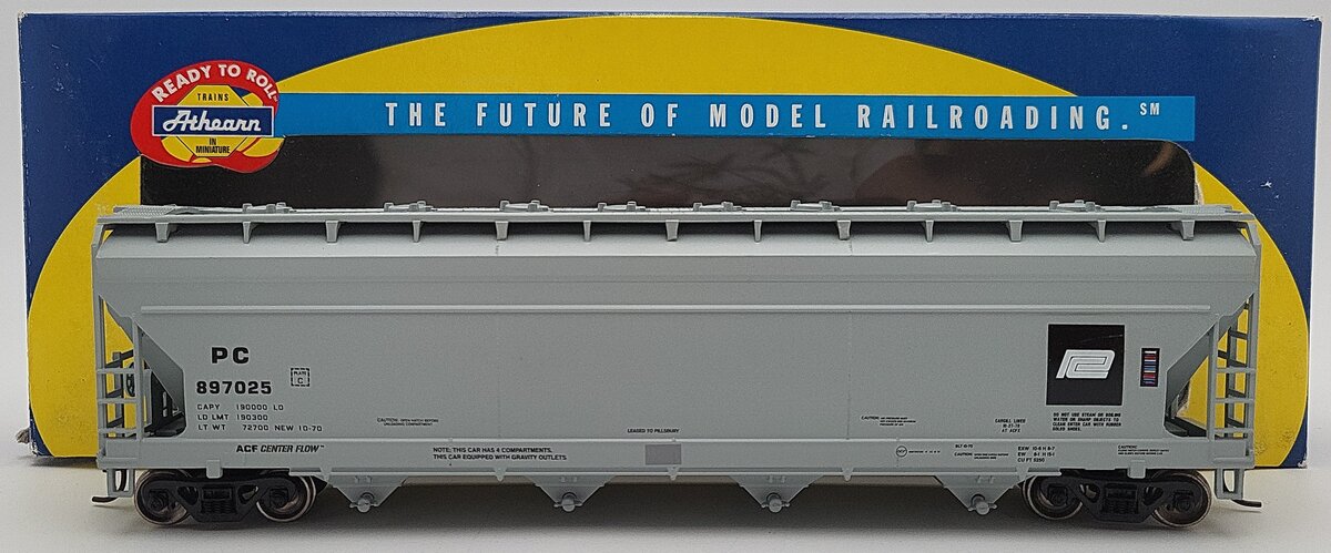 Athearn 72267 HO Penn Central ACF Centerflow Hopper #897025 LN/Box