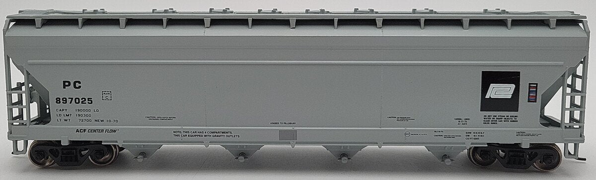 Athearn 72267 HO Penn Central ACF Centerflow Hopper #897025 LN/Box