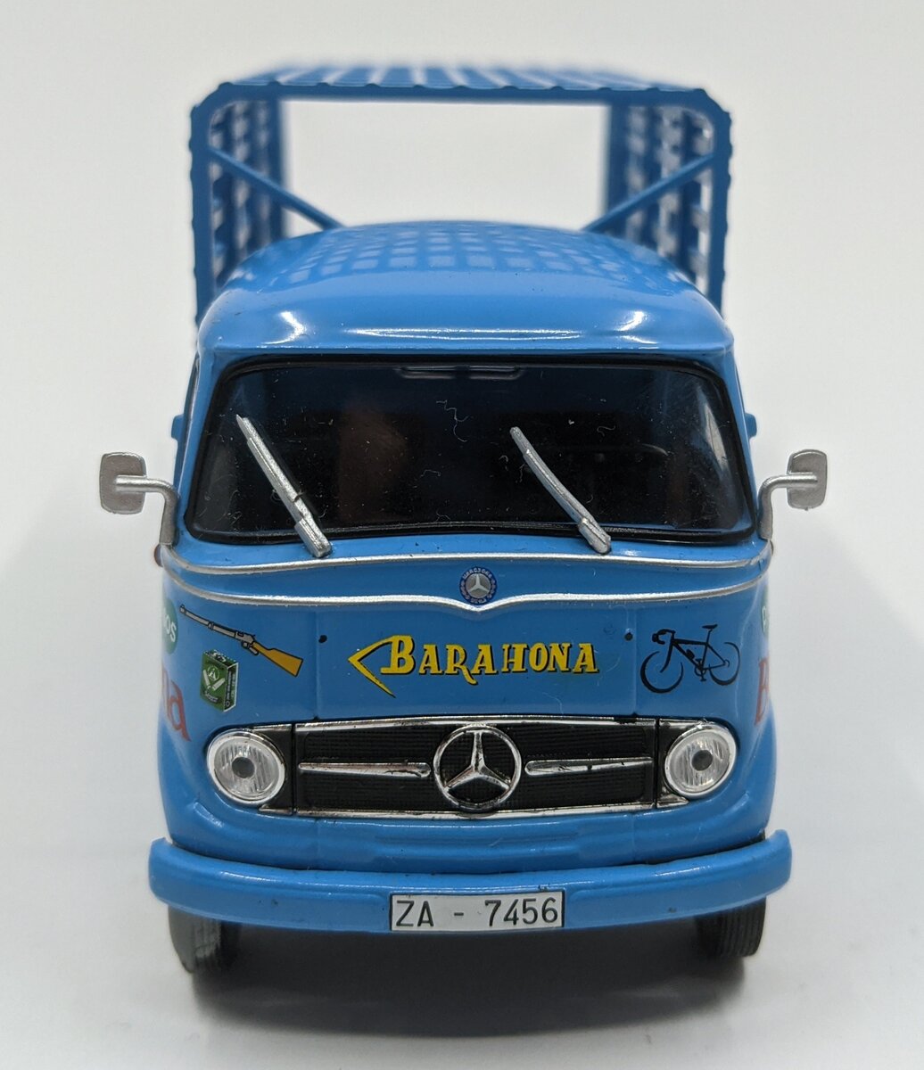 1:43 Diecast Mercedes L319 Truck w/ Cage Cover and Bag Load EX
