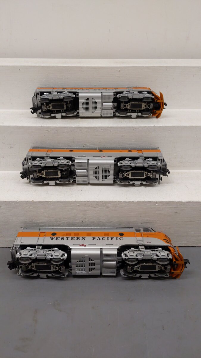 Lionel 6-34513 WP F7 A-B-A Diesel Locomotive Set #918-A/918-B/918-D EX/Box