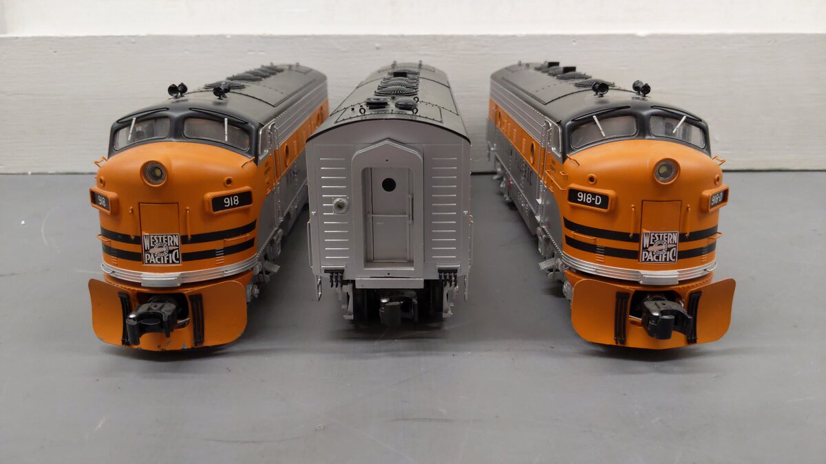 Lionel 6-34513 WP F7 A-B-A Diesel Locomotive Set #918-A/918-B/918-D EX/Box