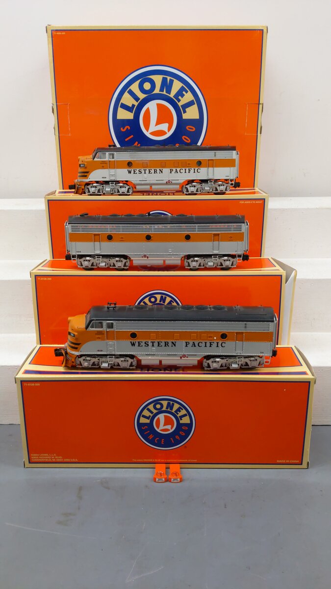 Lionel 6-34513 WP F7 A-B-A Diesel Locomotive Set #918-A/918-B/918-D EX/Box