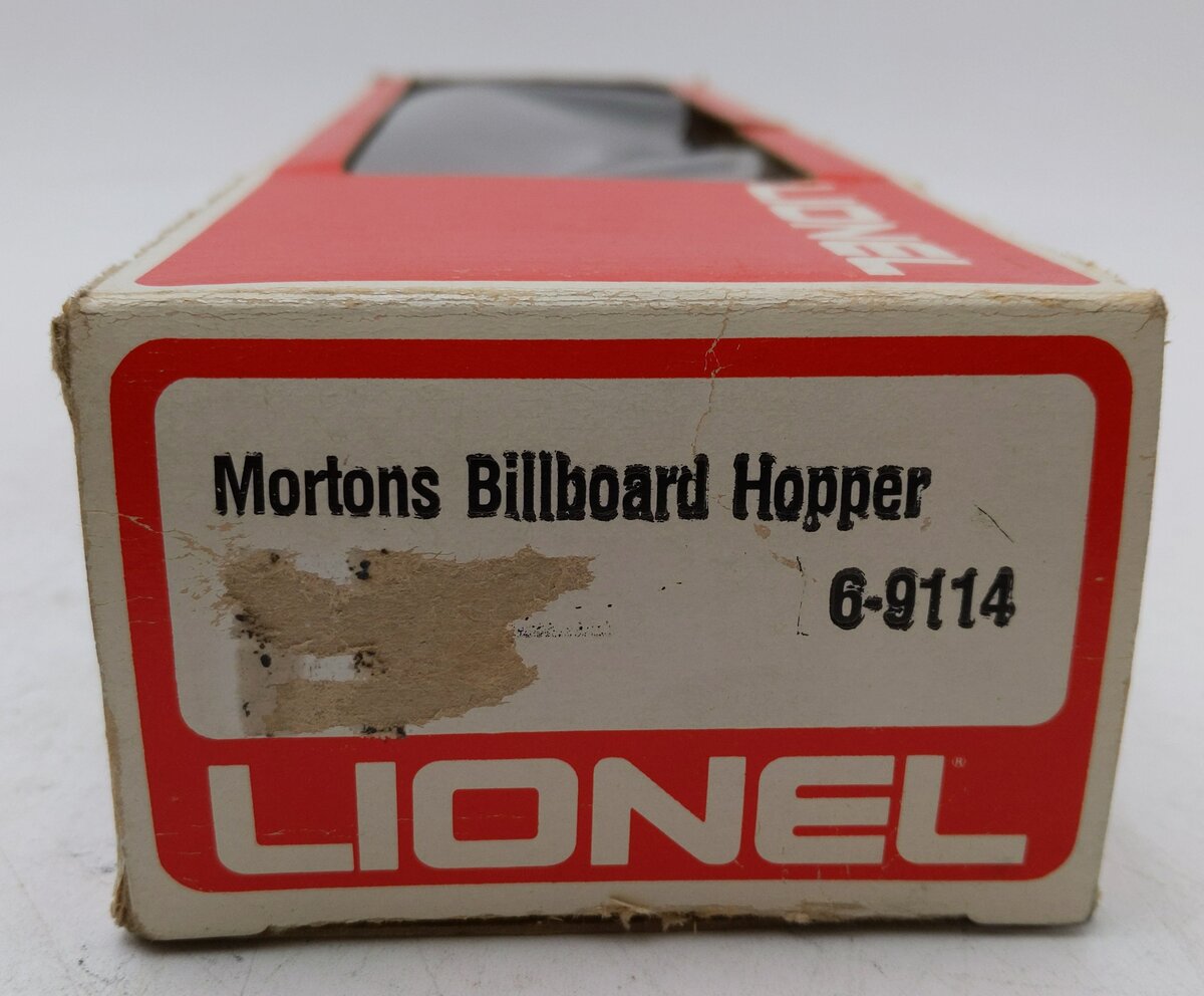 Lionel 6-9114 O Gauge Morton Salt Covered 4-Bay Hopper EX/Box