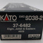 Kato 37-6482 HO Elgin, Joliet & Eastern EMD SD38-2 Diesel Locomotive Weathered/Box