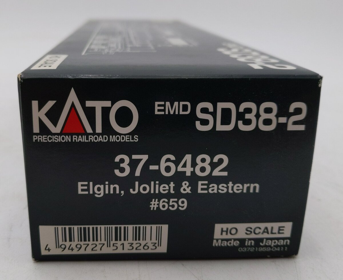Kato 37-6482 HO Elgin, Joliet & Eastern EMD SD38-2 Diesel Locomotive Weathered/Box
