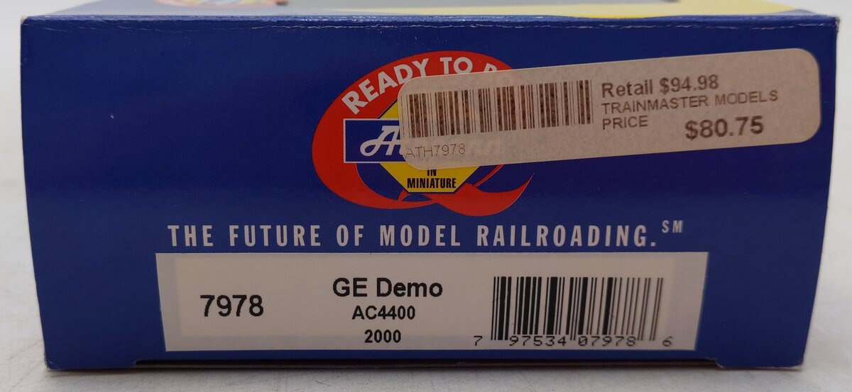 Athearn 7978 HO Scale GE Demo AC4400 Diesel Locomotive #2000 EX/Box