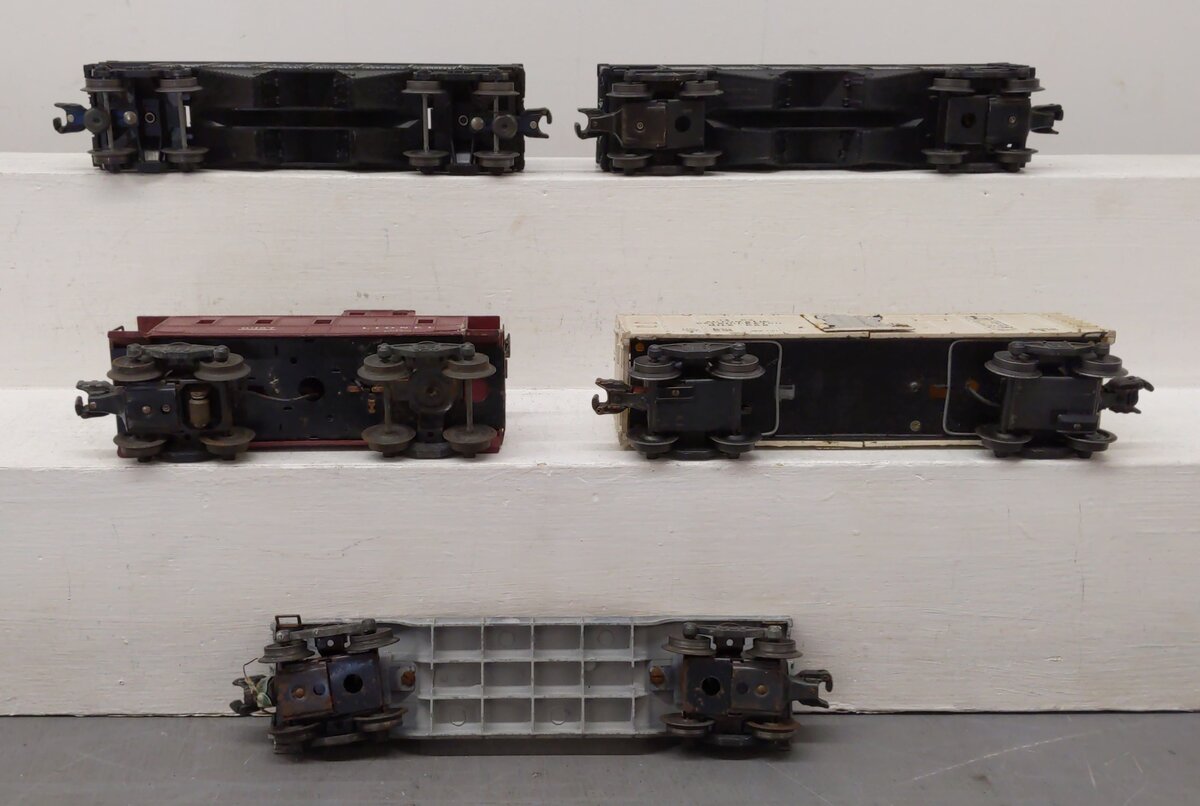 Lionel Vintage O Freight Cars: 3462, 6561, 6357, 6456, 6476-85 [5] VG