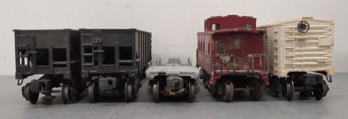 Lionel Vintage O Freight Cars: 3462, 6561, 6357, 6456, 6476-85 [5] VG