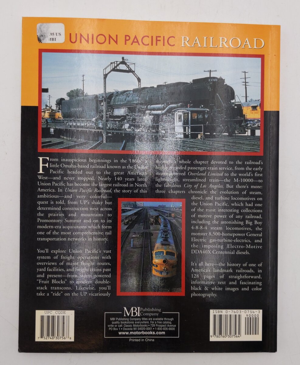 Union Pacific Railroad Paperback Book By Brian Solomon VG