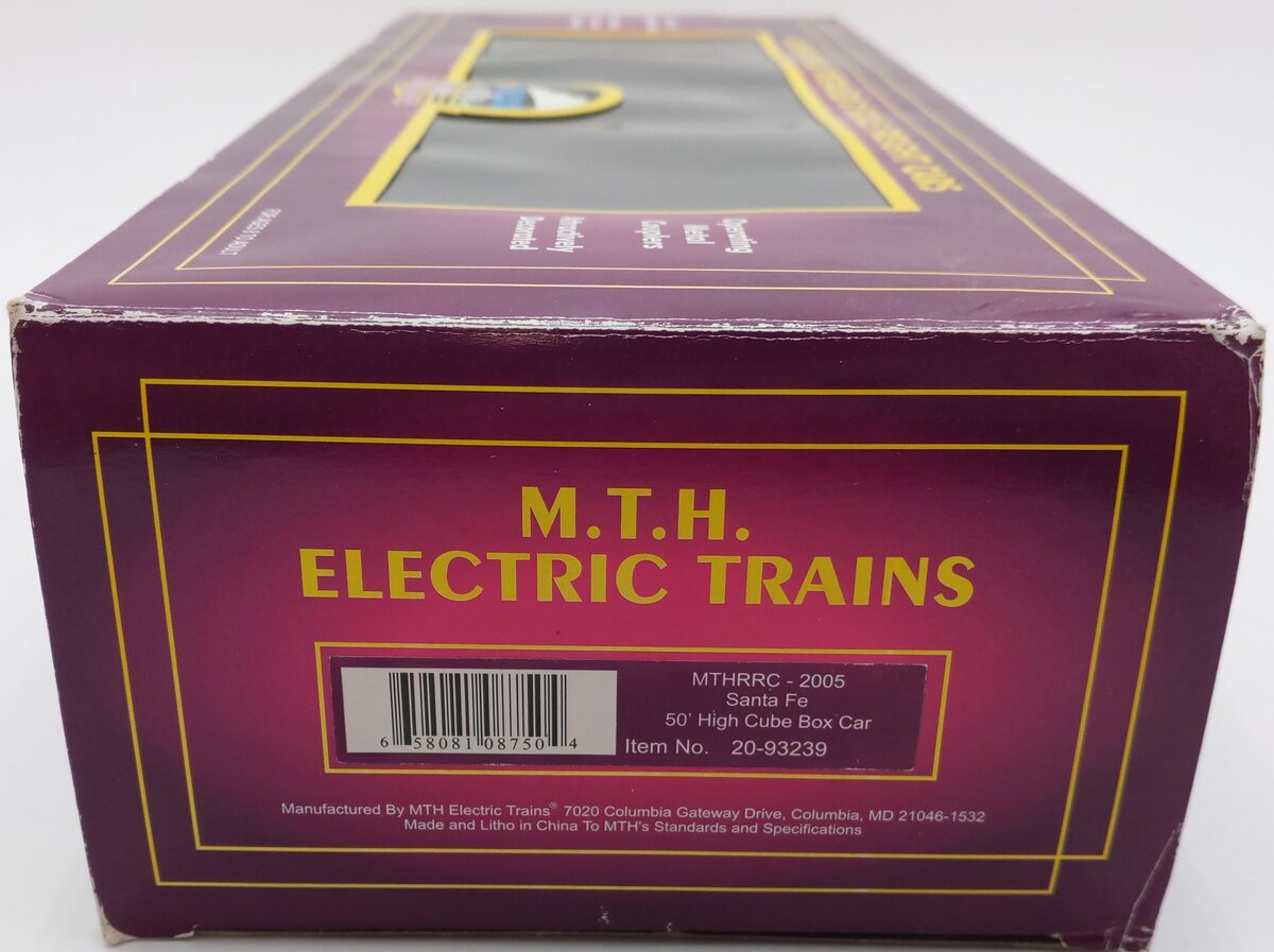 MTH 20-93239 MTH RRC-2005 O Gauge Santa Fe 50 High Cube Box Car #45705 LN/Box