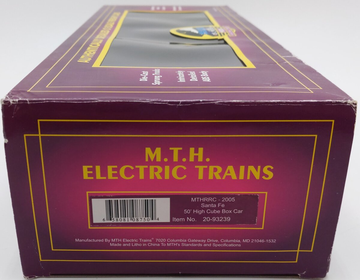 MTH 20-93239 MTH RRC-2005 O Gauge Santa Fe 50 High Cube Box Car #45705 LN/Box
