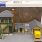Walthers 933-2703 Trackside Structures Set VG/Box