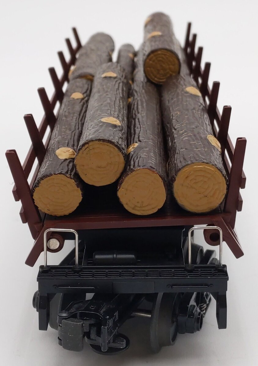 MTH 30-7648 O Gauge Western Maryland Operating Log Car w/ Logs #380 EX/Box