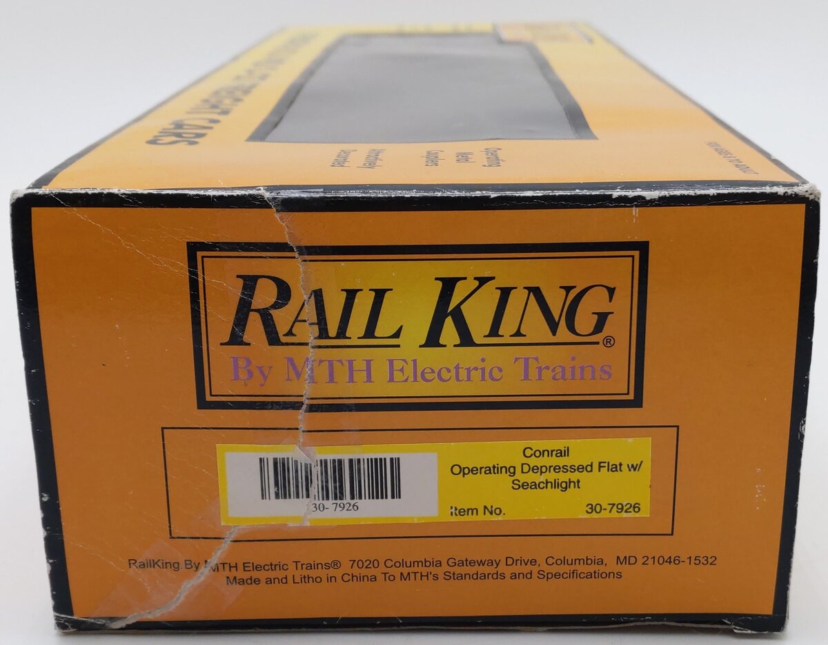 MTH 30-7926 O Gauge Conrail Operating Searchlight Car #766155 EX/Box