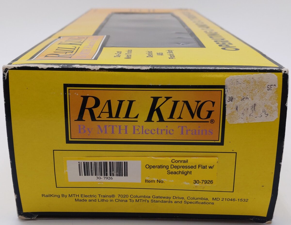 MTH 30-7926 O Gauge Conrail Operating Searchlight Car #766155 EX/Box