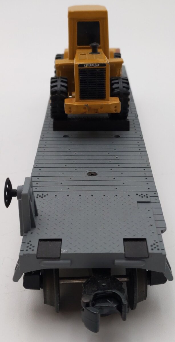 MTH 30-7619 O Gauge MTH Construction Flatcar with Ertl Front End Loader VG/Box