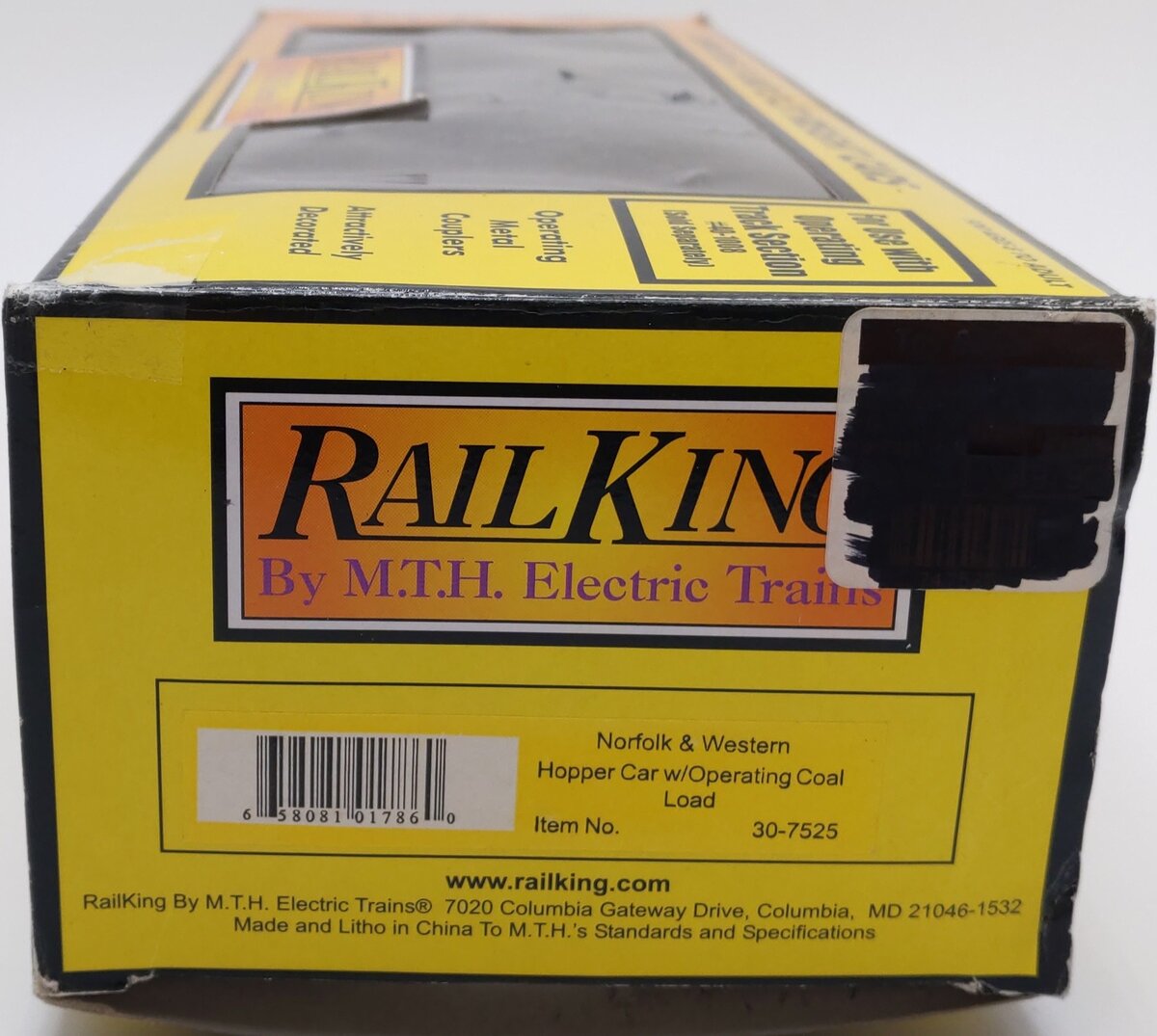 MTH 30-7525 O Gauge Norfolk & Western Operating Hopper Car #12915 EX/Box