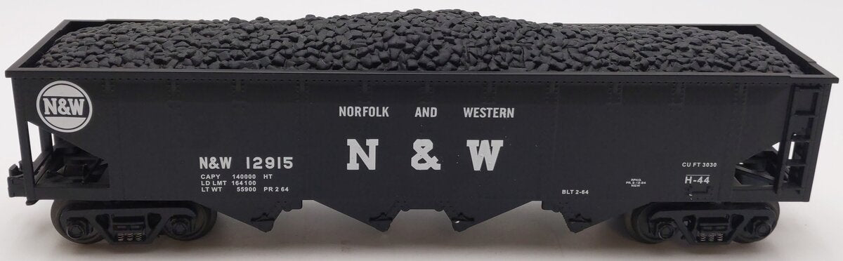 MTH 30-7525 O Gauge Norfolk & Western Operating Hopper Car #12915 EX/Box