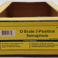 MTH 30-11023 O Scale 3 Position Semaphore EX/Box