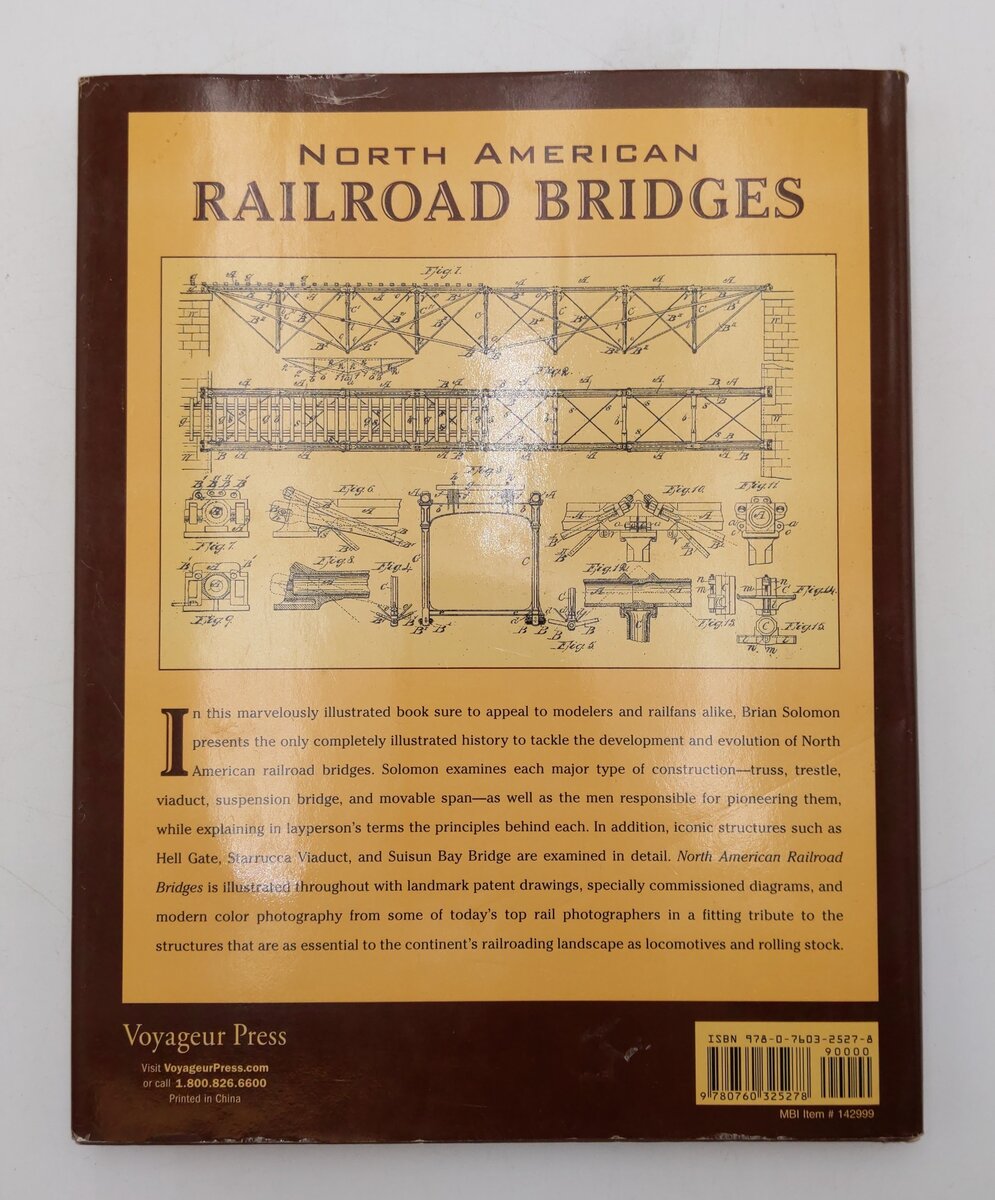North American Railroad Bridges Hardcover Book By Brian Solomon VG