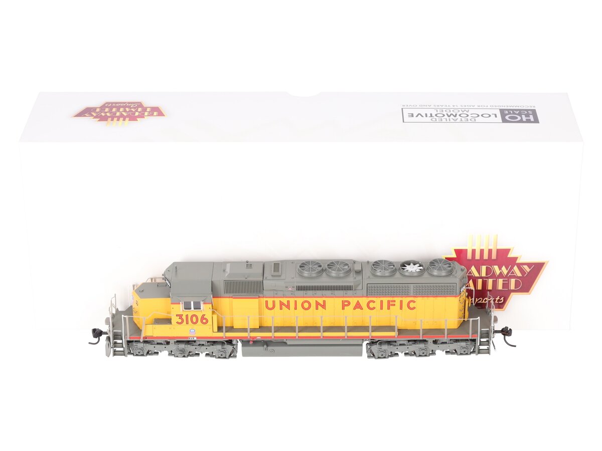 Broadway Limited 7648 HO UP EMD SD40 Diesel Locomotive Paragon4 Sound/DCC #3106 EX/Box