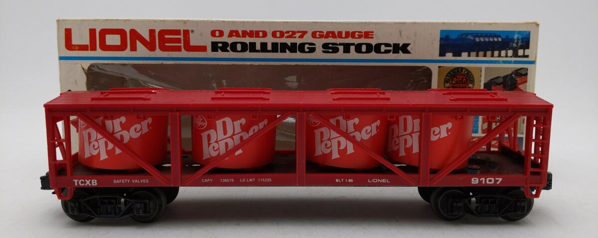 Lionel 6-9107 O Gauge Dr. Pepper Vat Carrier #9107 LN/Box