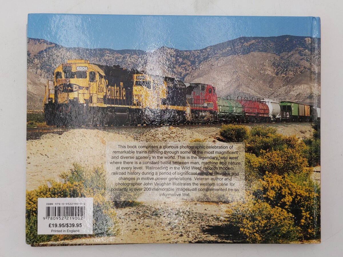 Railroading in the Wild West Hardcover Book By John Vaughan EX