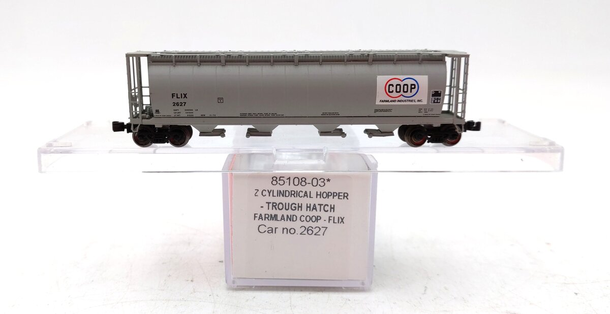 InterMountain 85108-03 Z Scale FLIX 4 Bay Cylindrical Hopper #2627 NIB