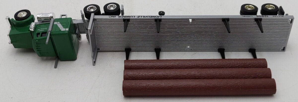 Lionel 6-12806 O Gauge Lionelville Lumber Inc Tractor Trailer Truck EX/Box