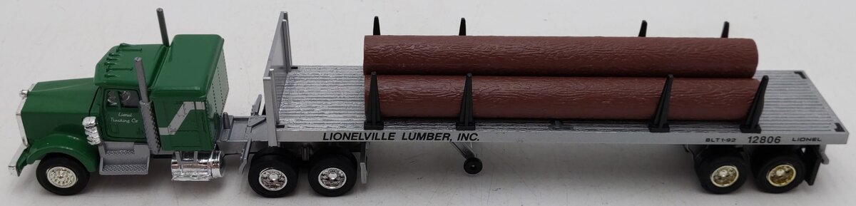 Lionel 6-12806 O Gauge Lionelville Lumber Inc Tractor Trailer Truck EX/Box