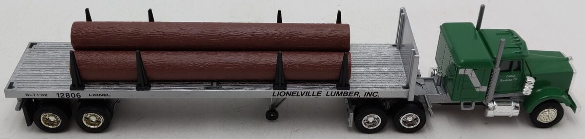Lionel 6-12806 O Gauge Lionelville Lumber Inc Tractor Trailer Truck EX/Box
